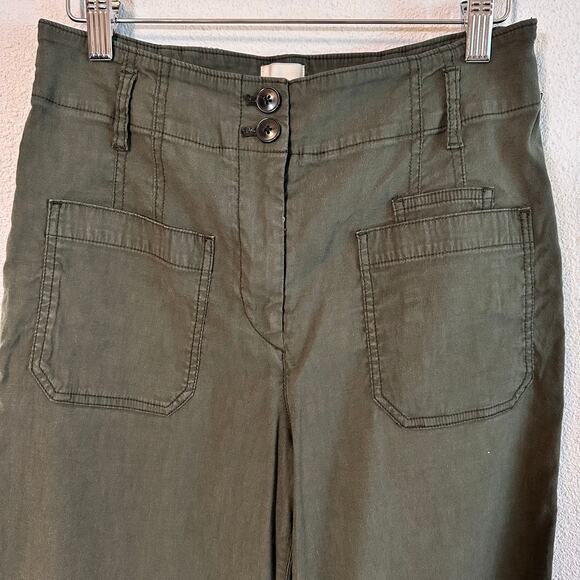 Maeve The Junie Jean High Rise Wide Leg Pants, Green, Size 30 | Anthropologie - Picture 4 of 13